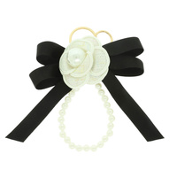 FLORAL PEARL BAG CHARM KEYCHAIN